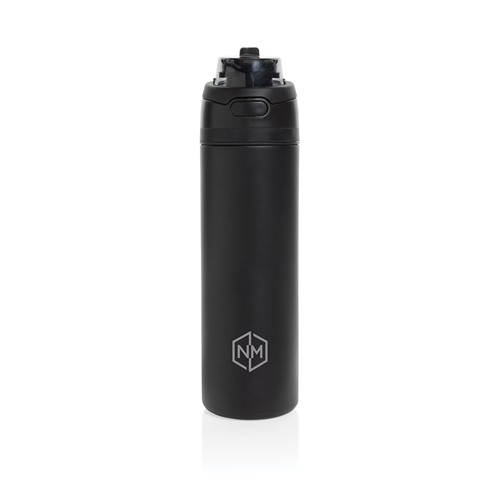 black Botella con cerradura acero certificada Omni Sip RCS 720 ml