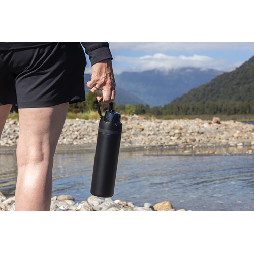 black Botella con cerradura acero certificada Omni Sip RCS 720 ml