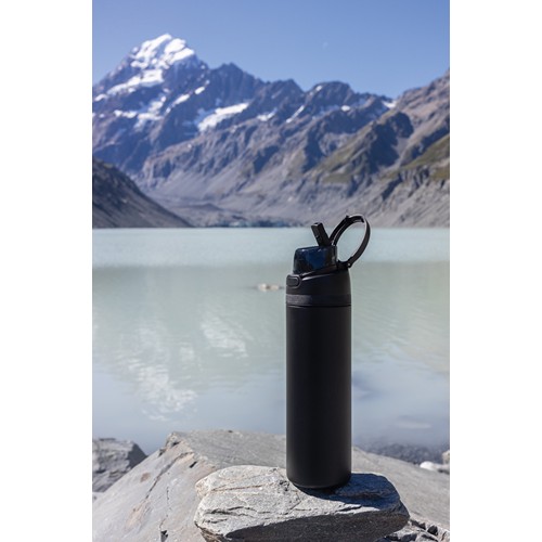 black Botella con cerradura acero certificada Omni Sip RCS 720 ml