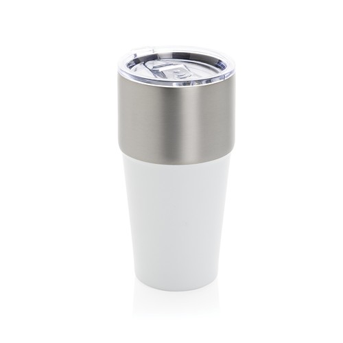 white Vaso Fluid acero reciclado certificado RCS 500 ml