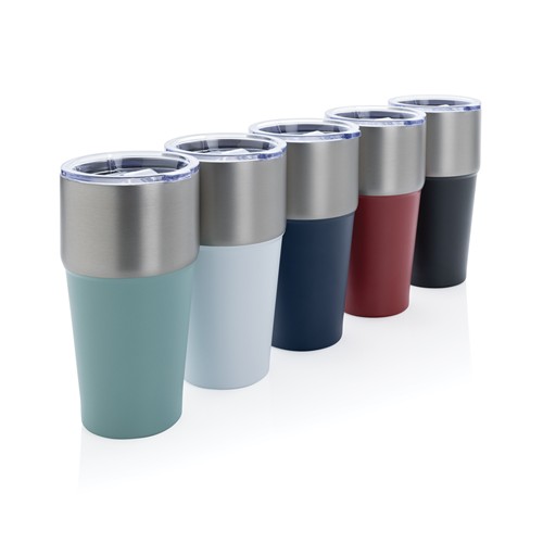 white Vaso Fluid acero reciclado certificado RCS 500 ml
