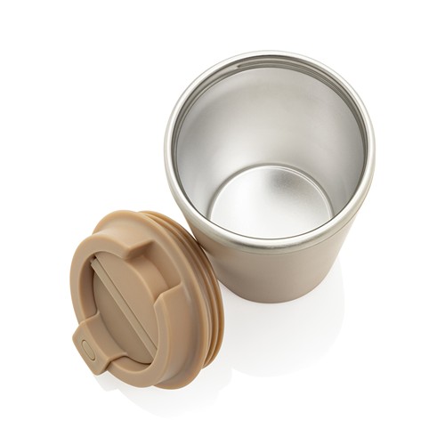 tiza gris Taza de doble pared reciclado RCS Java 350 ml