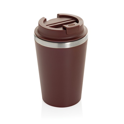 red Taza de doble pared reciclado RCS Java 350 ml