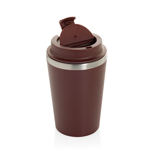 red Taza de doble pared reciclado RCS Java 350 ml