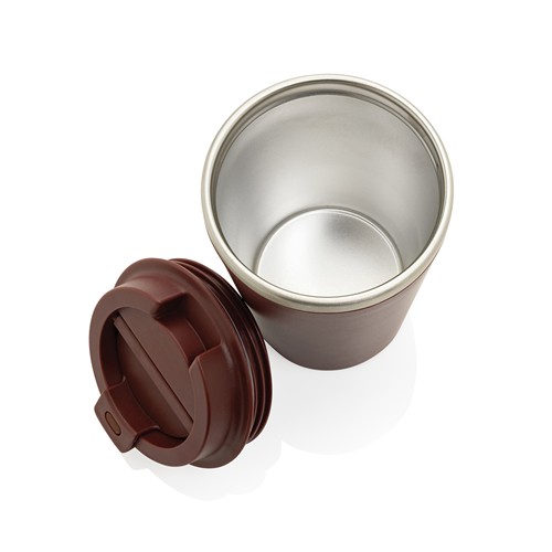 red Taza de doble pared reciclado RCS Java 350 ml