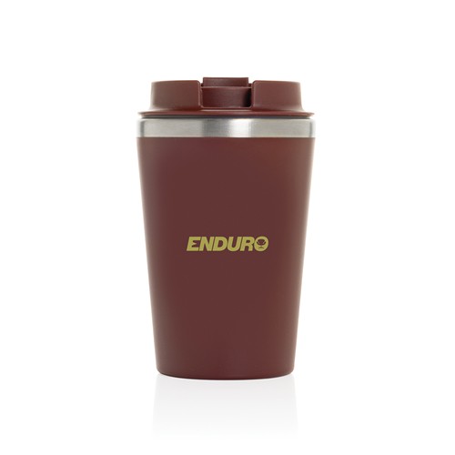 red Taza de doble pared reciclado RCS Java 350 ml