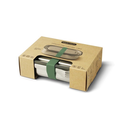 oliva Tupper de acero inoxidable grande Black+Blum