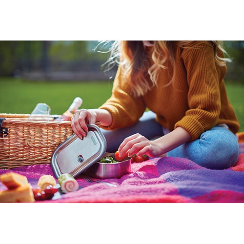 turquesa Tupper de acero inoxidable grande Black+Blum