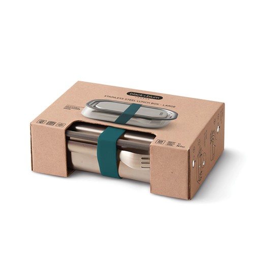 turquesa Tupper de acero inoxidable grande Black+Blum