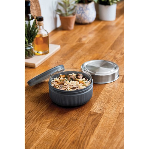 plateado Bowl de vidrio Black+Blum 750ml