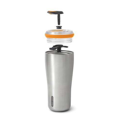 orange Vaso de viaje aislado Black+Blum 600 ml