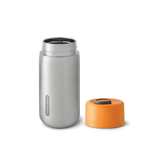 orange Taza aislada antigoteo acero inoxidable Black + Blum