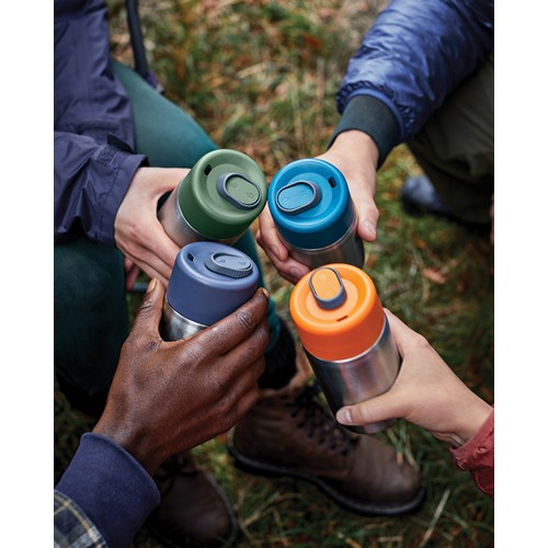 orange Taza aislada antigoteo acero inoxidable Black + Blum