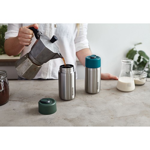 turquesa Taza aislada antigoteo acero inoxidable Black + Blum