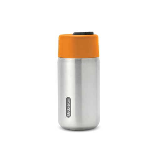 orange Taza aislada antigoteo acero inoxidable Black + Blum