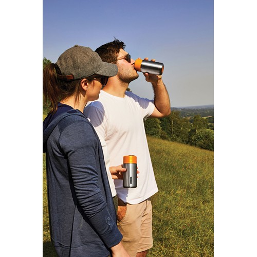 orange Taza aislada antigoteo acero inoxidable Black + Blum