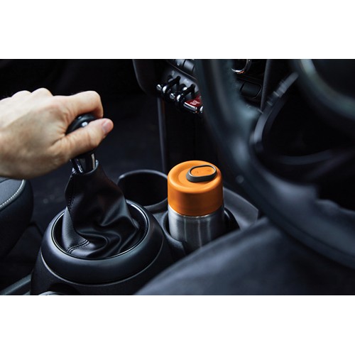 orange Taza aislada antigoteo acero inoxidable Black + Blum