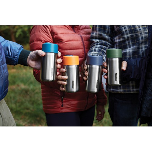 orange Taza aislada antigoteo acero inoxidable Black + Blum