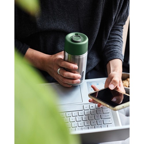 oliva Taza aislada antigoteo acero inoxidable Black + Blum
