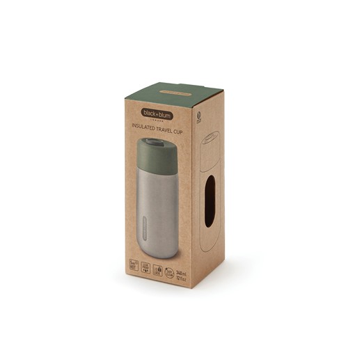 oliva Taza aislada antigoteo acero inoxidable Black + Blum