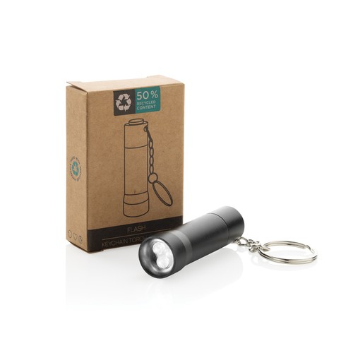 Linterna llavero de aluminio reciclado Flash RCS