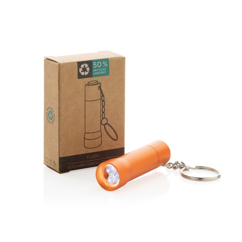 Linterna llavero de aluminio reciclado Flash RCS