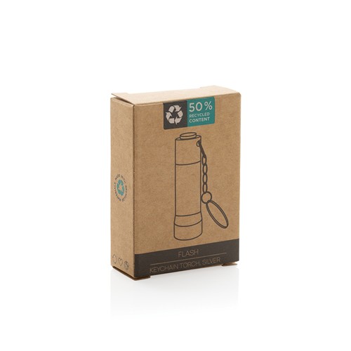 Linterna llavero de aluminio reciclado Flash RCS