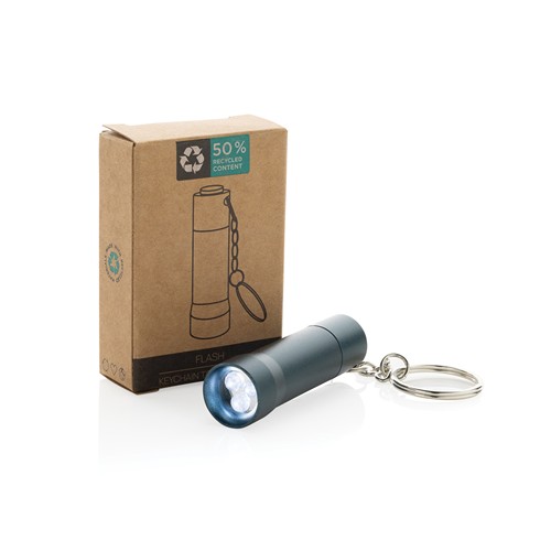 Linterna llavero de aluminio reciclado Flash RCS
