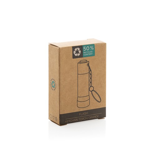 Linterna llavero de aluminio reciclado Flash RCS