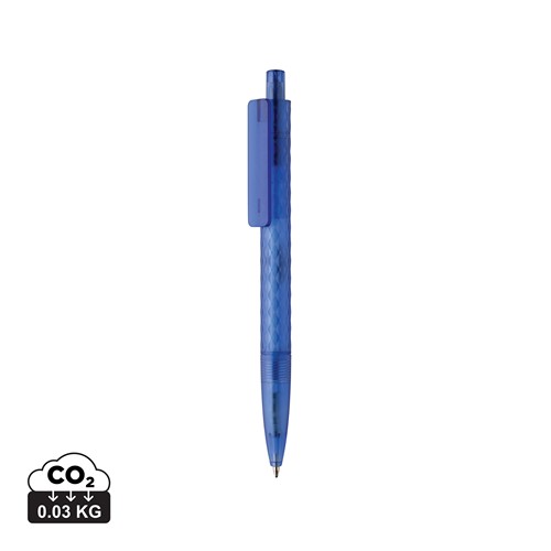 blue Bolígrafo X3 de plástico PC reciclado GRS