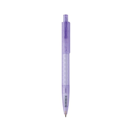 purple Bolígrafo X3 de plástico PC reciclado GRS