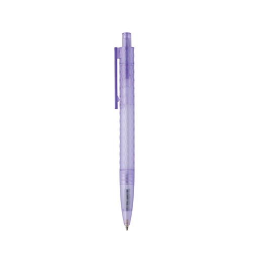 purple Bolígrafo X3 de plástico PC reciclado GRS