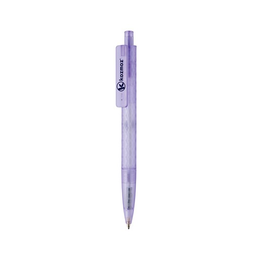 purple Bolígrafo X3 de plástico PC reciclado GRS