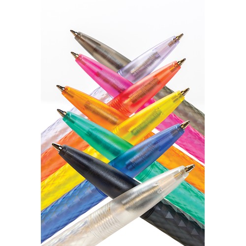 purple Bolígrafo X3 de plástico PC reciclado GRS