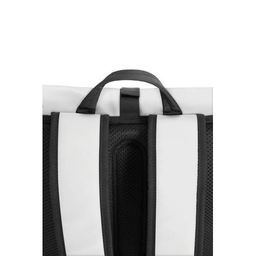 de blanco Mochila urbana resistente al agua con solapa