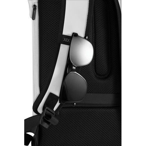 de blanco Mochila urbana resistente al agua con solapa