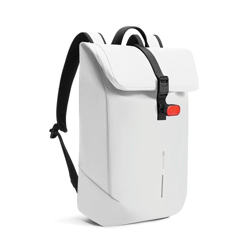 de blanco Mochila urbana resistente al agua con solapa