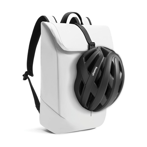 de blanco Mochila urbana resistente al agua con solapa