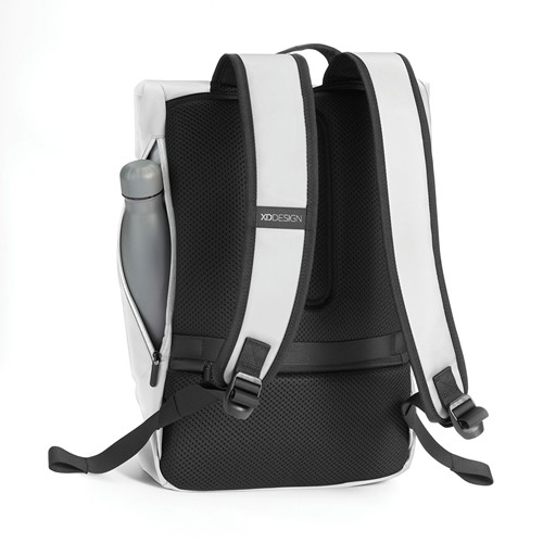 de blanco Mochila urbana resistente al agua con solapa