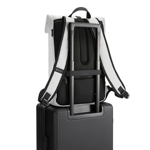 de blanco Mochila urbana resistente al agua con solapa