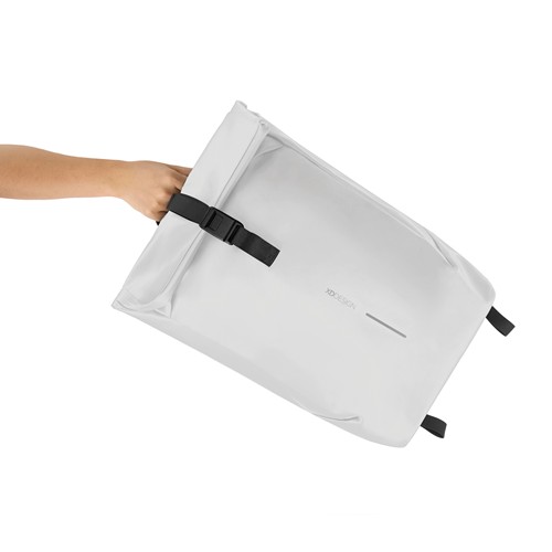 de blanco Mochila urbana resistente al agua con solapa