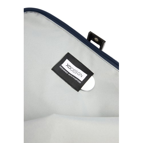 azul marino Mochila urbana resistente al agua con solapa