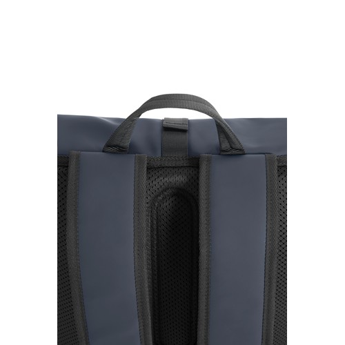 azul marino Mochila urbana resistente al agua con solapa