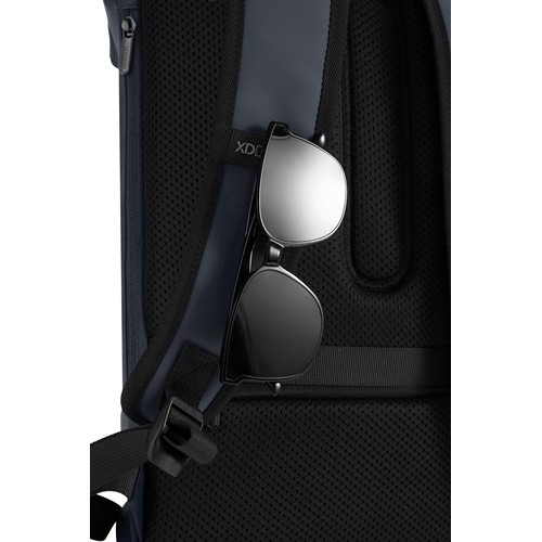 azul marino Mochila urbana resistente al agua con solapa