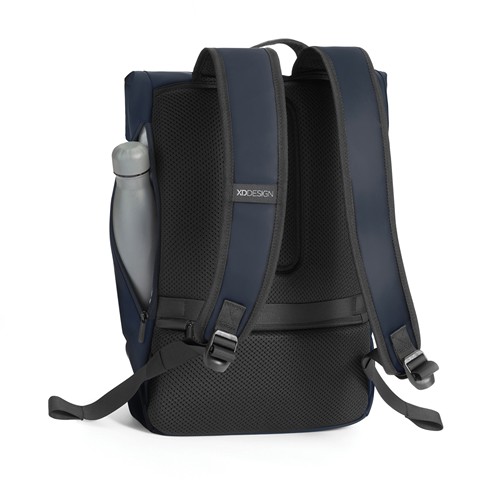 azul marino Mochila urbana resistente al agua con solapa