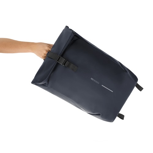 azul marino Mochila urbana resistente al agua con solapa
