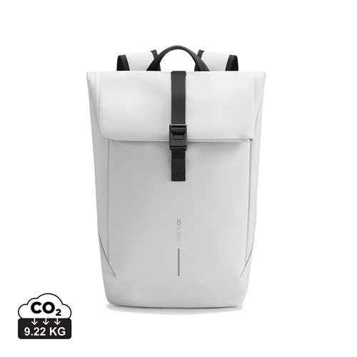 de blanco Mochila urbana resistente al agua con solapa