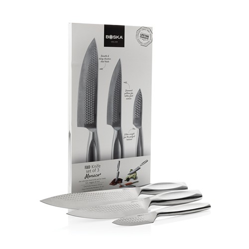 Set 3 piezas cuchillos cocina Monaco BOSKA