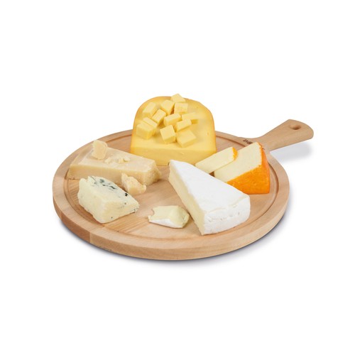 marrón Tabla de Servir Redonda Amigo L de BOSKA