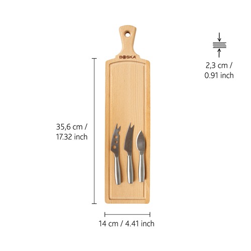 marrón Set para queso Amigo BOSKA